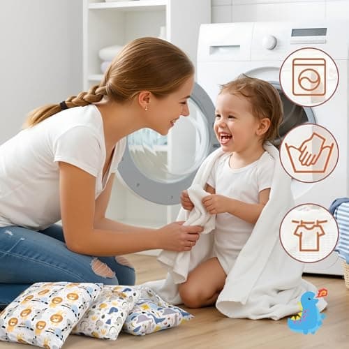 GSrenyu 3 Pcs Wet Bag Waterproof Wet Dry Bags, Reusable Nappy Bag Organiser — view 5