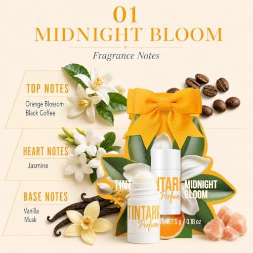 TINTARK Midnight Bloom Solid Perfume Balm for Women, 5 g — view 2