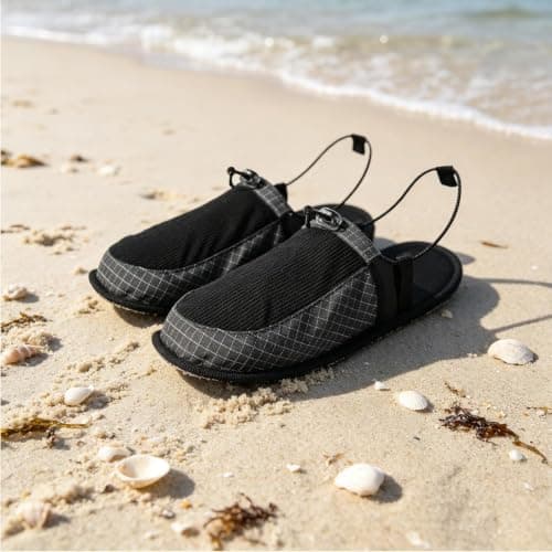 Foldable Camping Slippers Lightweight, Non Slip Travel Footwear — view 3
