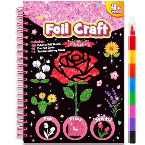 LIKYMO Foil Art - Foil Craft, Birthday Presents Craft Kits for Kids