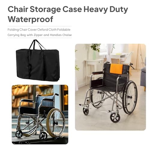 Baoblaze Folding Chair Storage Bag, Garden Cushion Bags, 210D Oxford Cloth — view 4