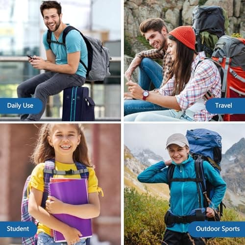 Yihe Backpack Adjustable Chest Strap, Pack of 2 Non-Slip Quick Release Chest Straps for School Bags, Backpack Straps - Grey, Classic Style — view 6