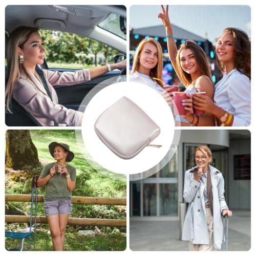 Hemousy Travel Jewelry Pouch Portable Storage with Zipper — view 4