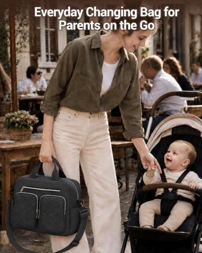 Kono Baby Changing Bag Multi-Functional Nappy Tote with Stroller Straps — view 2