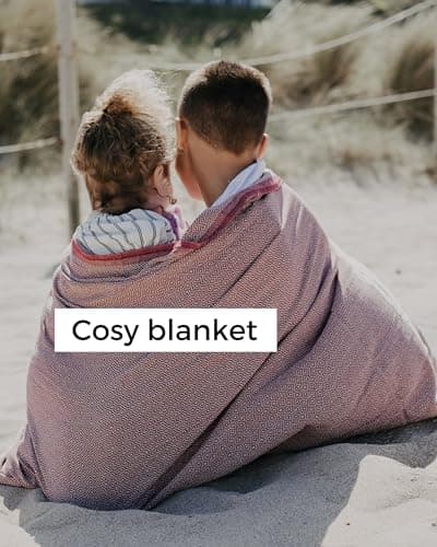 furora HOLIDAY Beach Towel for adults (cotton): Extra Large 100x200 cm / 39x79 Inch | lightweight, wearable Turkish Towel Fouta, sand free | Travel Towel, Picnic Blanket, Women Men Holiday Essentials — view 5