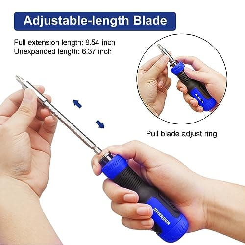 SHARDEN Multibit Screwdriver Adjustable Extension 13-in-1 Screw Driver — view 4