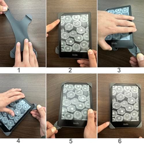 ZhaoCo Universal Silicone Hand Strap for 6-7'' eReaders, Black — view 4