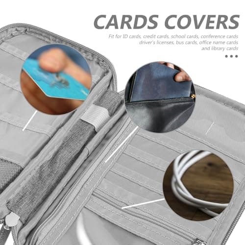 Kichvoe Waterproof Polyester Passport Wallet Travel Document Organizer — view 3