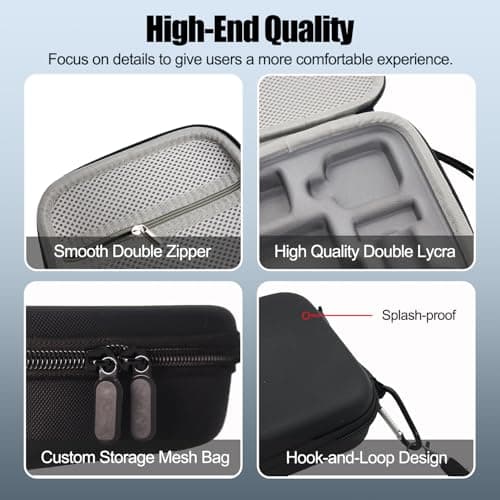 Mini Carrying Case Camera Storage Bag Compatible for DJI Osmo Nano (Black) — view 4
