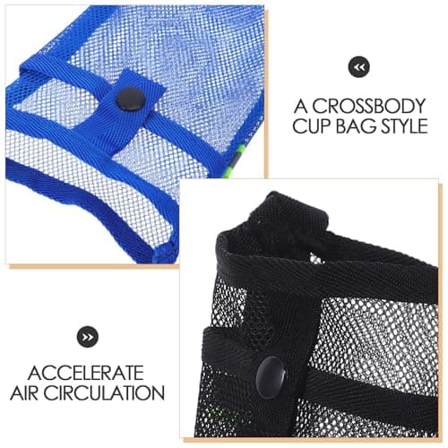 Mobestech 2pcs Water Bottle Sling Carrier with Adjustable Strap Mesh Sleeve — view 3