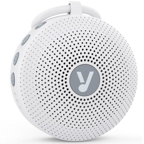 White Noise Machine for Baby Adult, Portable Sound Machine with 21 Natural Soothing Sound, Memory Function, Powerful Battery & 32 Levels of Volume, Sleep Aid Sound Machine for Sleeping Nursery Travel
