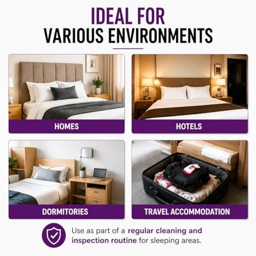 Bed Bug Spray – Pesticide-Free Polymer Formula for Mattresses, Upholstery & Home Fabrics, Non-Staining Household Surface Treatment Spray — view 6