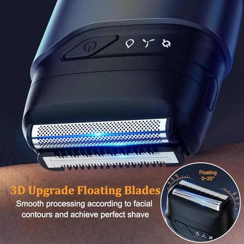 Foil Shaver for Men Electric Razor, Wet Dry Travel Double Floating Blade — view 3