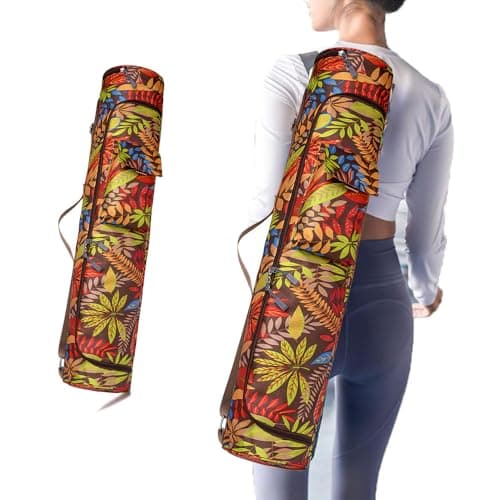 Yoga Mat Bag Compact Carry Bag for Yoga Pilates Carrier Fitness & Exercise Mat with Adjustable Strap for Women & Men Lightweight Waterproof Travel Bags for Home Gym and Studio