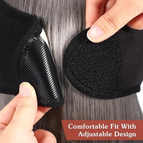 TOMETURE Adjustable Noise Cancelling Ear Muffs with Soft Fleece Lining, Pressure-free Ear Warmer Headband for Comfortable Winter Outdoor Activities and Travel Random Color — view 3