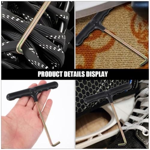 SOLUSTRE 4pcs Portable Trampoline Spring Hook Puller Tool with Plastic and Iron Construction for Easy Installation and Multi-functionality, for Bungee Trampoline and Outdoor Games — view 6