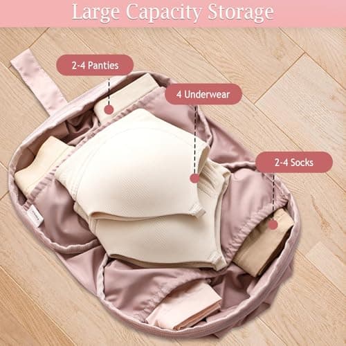 Travel Underwear Packing Cube for Women – Portable Luggage Organizer, Multi-Compartment Storage Bag for Clothes, Bras, and Accessories, Ideal for Suitcases and Carry-Ons — view 3