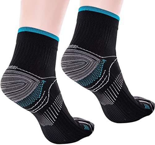 Compression Socks - Upgraded Sport Plantar Fasciitis Arch Support- Low Cut Compression Foot Socks Best for Athletic Sports, Running, Medical, Travel, Pregnancy (6 Pairs) — view 2