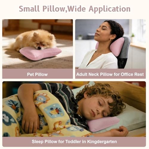 vocheer Small Pillow with Removable Cover, 28*17 cm Tiny Travel Pillow 1PC — view 4