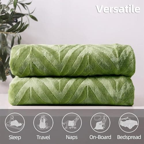 Whale Flotilla Flannel Fleece Throw Blanket for Sofa, 130x150 CM — view 6