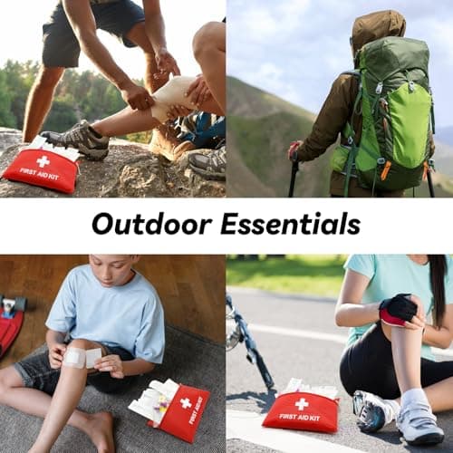 Hodeacc 6 Pack Empty First Aid Bag Mini Medical Kit Pouch Travel Essentials 7.87x5.51 inches Medicine Storage Bag for Car, Home, Camping, Hiking, Office, Outdoors (Bag Only) — view 6