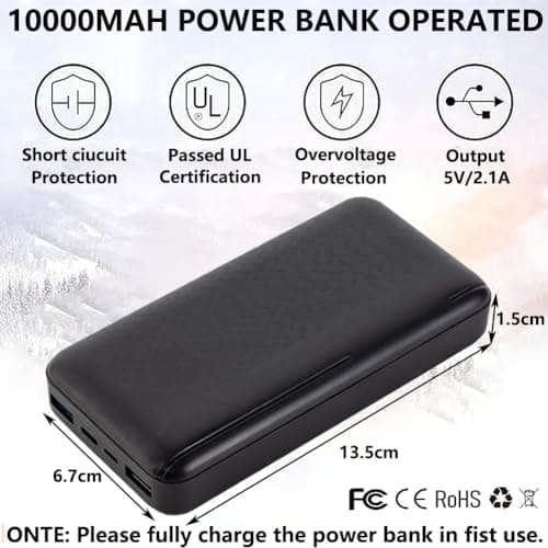 Panngu Heated Jackets for Men with 10000Mah Battery Pack XL, Upgraded Version Heated Vest Warmer Clothing — view 4