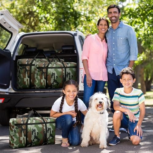 Multi-Size Moving Bag (40L-180L) - Heavy Duty Zippered Storage Bags with Handles for Clothes, Packing Bags for Moving House, Travel Home Organization (Camouflage patterns, 40L-50 * 35 * 20cm) — view 6