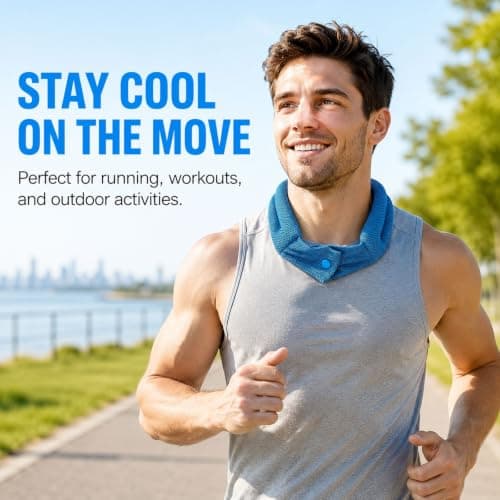Higijapuf 3 Cooling Towels for Neck Ice Towel Gym Sports Hot Weather — view 4
