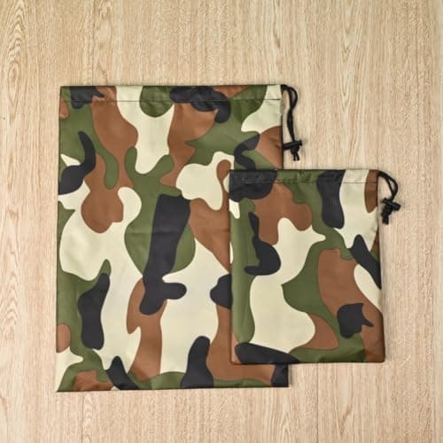 Honseadek Camo Stuff Sacks Set, 5-Pack Drawstring Storage Bags for — view 4