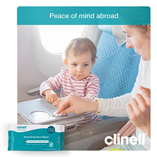 Clinell Antimicrobial Hand Wipes for Cleaning & Disinfecting - Sanitising Wipes, Ideal for Travel - Dermatologically Tested, Kills 99.99% of Bacteria & Viruses - 84 Wipes — view 2