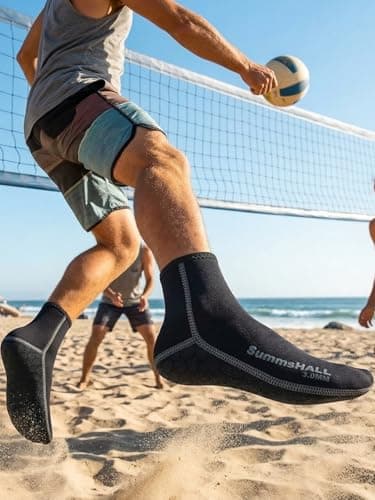 Summshall Neoprene Socks, 3mm Wetsuit Socks Thermal Swimming Socks for Men Women Anti-slip Warmth Neoprene Socks for Diving Snorkeling Cold Water Swim Sea Sailing Kayaking — view 2