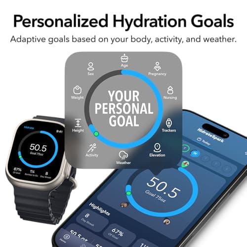 HidrateSpark PRO 2 21 oz Bundle – Smart Hydration Bottle with Clinically Accurate Water Tracking & Extended Batter Life - Syncs with Apple Health, Fitbit, Smart Rings & Watches - Flamingo — view 3