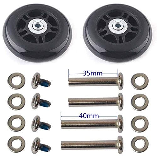 LOTOWELZON Suitcase Luggage Replacement Wheels OD64x6x18mm/2.52x0.24x71in — view 2