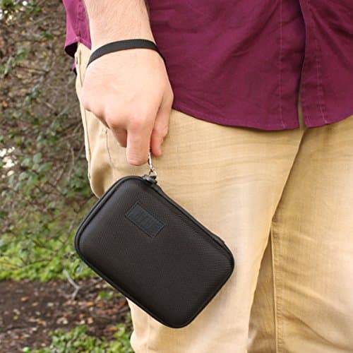 USA Gear Portable WiFi Hotspot Hard Case - WiFi Booster Travel Case with Wrist Strap - Compatible with MERCUSYS MT110, ZTE MF920, TP-Link M7450, D-Link DWR-2101 - Black — view 6