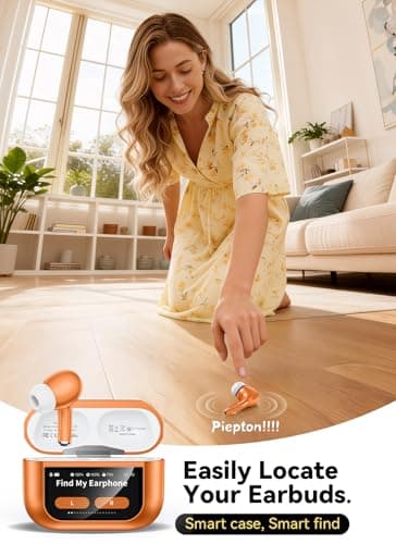 Wireless Earbuds, Smart Touchscreen Ear Buds, Noise Cancelling Headphones — view 4