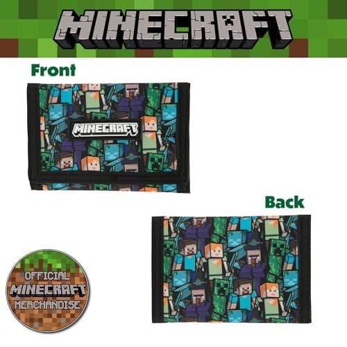 Minecraft Boys Wallet with Card Slots & Zip Coin Pocket — view 4
