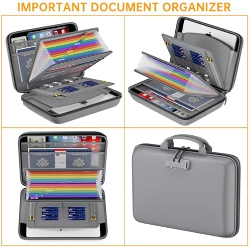 DocSafe Fireproof File Organiser with 13 Pocket File Folder Gray — view 4