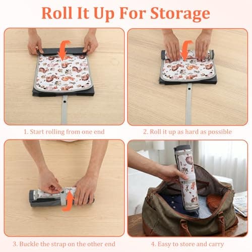 Kids Airplane Tray Table Cover with Tablet Holder | Toddler Travel Essential Activity Lap Tray for Flying, Train & Car Trips | Fabric Pockets & Waterproof Surface, Mess-Free Activity Organiser(Rabbit) — view 4