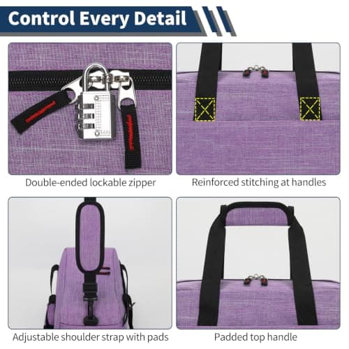 LONALIA 14L Small Gym Bag, Wet Pocket, 14 inch, Purple(Textured) — view 2