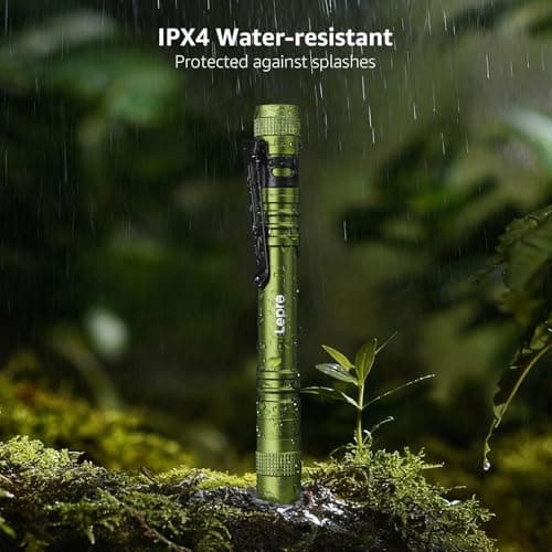 Lepro LED Torch Battery Powered, 2 Pack Pen Torches with Clip, Pocket Sized — view 5