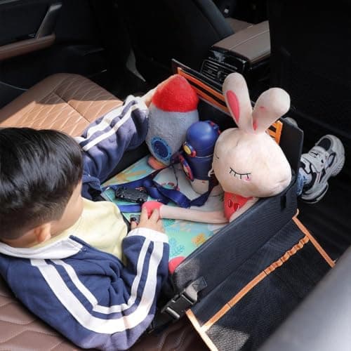 Kids Car Tray | Child Seat Lap Desk Organizer Tablet Cup Snack Laptop — view 2