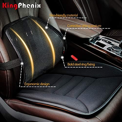 kingphenix 2-Pack Mesh Lumbar Support for Car and Office Chair Comfort — view 2