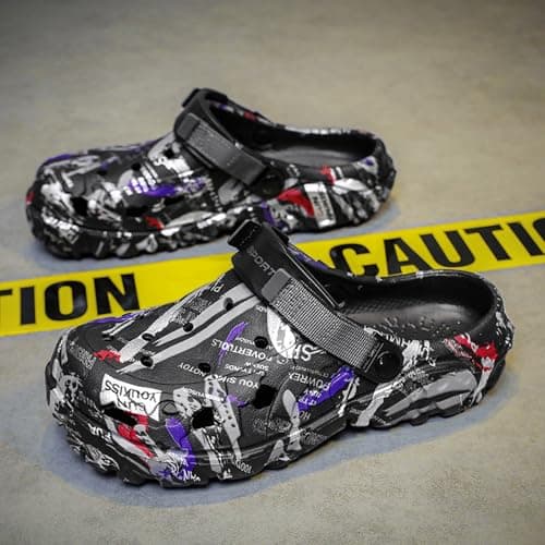 Men's Summer Camouflage Garden Clogs: Anti-Slip EVA Slip-on Sandals - Breathable Comfortable Mules Shoes - Outdoor Indoor Casual Slippers for Younger — view 6