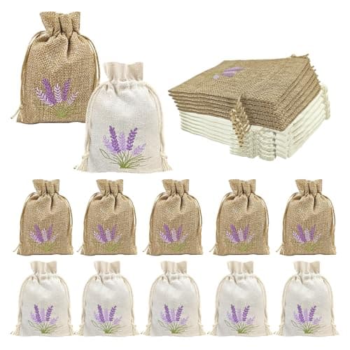 12 pcs Empty Lavender Bags To Fill, Small Lavender Pouch Empty Bag