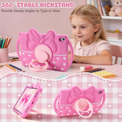 Aolcev for iPad A16 Case/iPad 10th Generation Case for Kids Girls — view 3