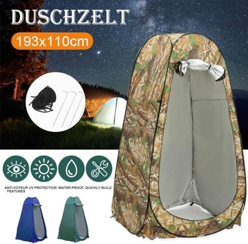 BREEZENEST Pop Up Camping Tent 2-3 Person, Waterproof Windproof Instant Pop-Up Tent 4 Season Portable Privacy Tent for Camping Hiking Outdoor Shelter with Carry Bag (Camouflage) — view 4