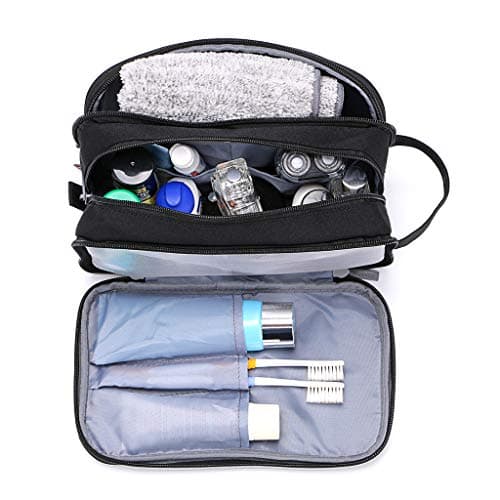 IGNPION Mens Wash Bag, Dry Wet Separation Travel Toiletry Bag, Dopp Kit Bag — view 3