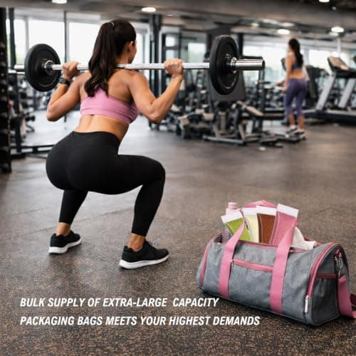 100 PCS Protein Powder Dispenser Set | Portable Protein Powder Storage Pots with Funnel, Labels & Measuring Spoon, Travel Protein Powder Containers for Gym, Fitness, Workouts, Travel and Trips — view 5