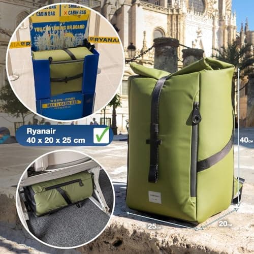 Cabin Max Ryanair Cabin Bag Underseat Hand Luggage Travel Backpack 40x20x25 — view 5