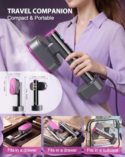 Travel Steamer for Clothes, Dual Voltage 220-240V Clothes Steamer — view 2
